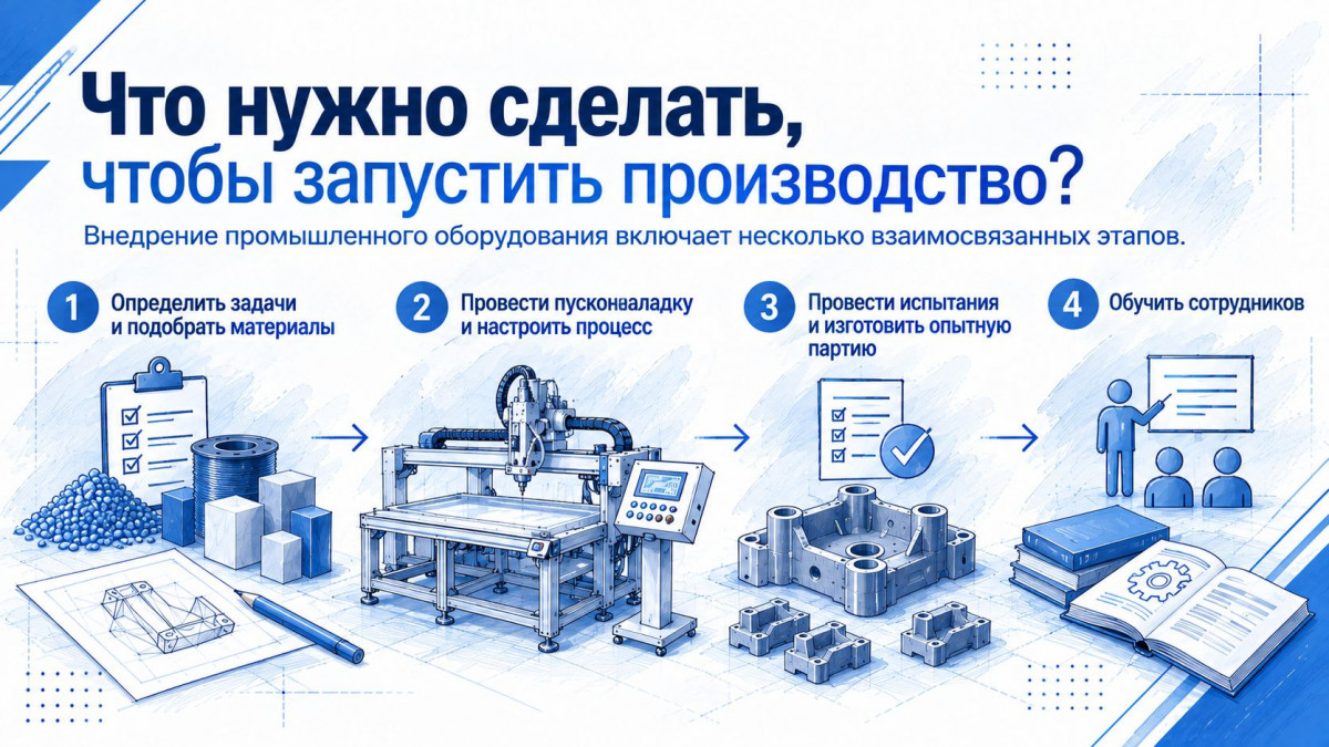 Что нужно сделать для запуска производства Что нужно сделать для запуска производства
